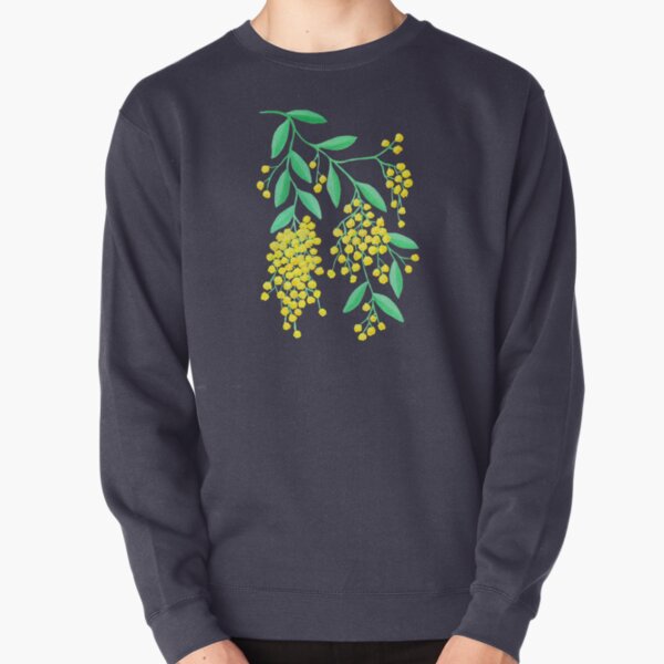 Golden Wattle - Navy Pullover Sweatshirt