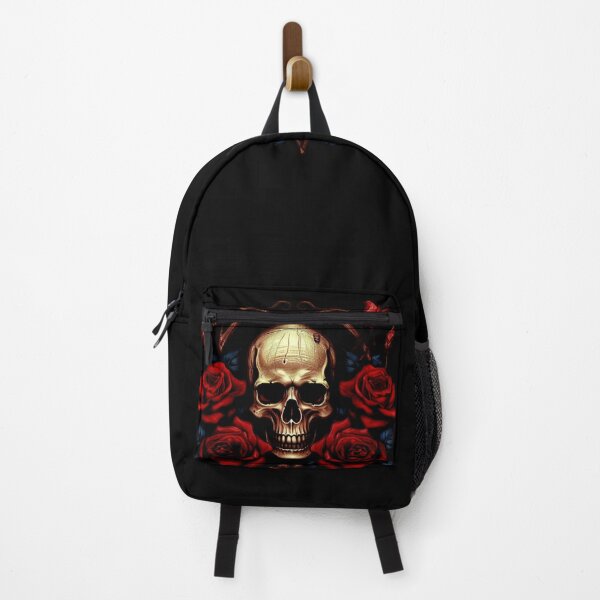 Item preview, skull surrounded by roses designed and sold by Avirona.