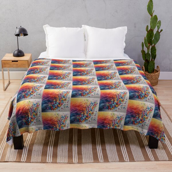 Item preview, Rainbow butterflies with colorful rainbow boho colors designed and sold by Earth Nature Creations.