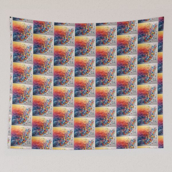 Item preview, Rainbow butterflies with colorful rainbow boho colors designed and sold by Earth Nature Creations.