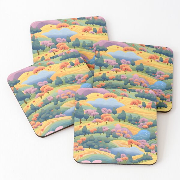 Item preview, Pastel Rolling Hills designed and sold by ArtfulVixen.