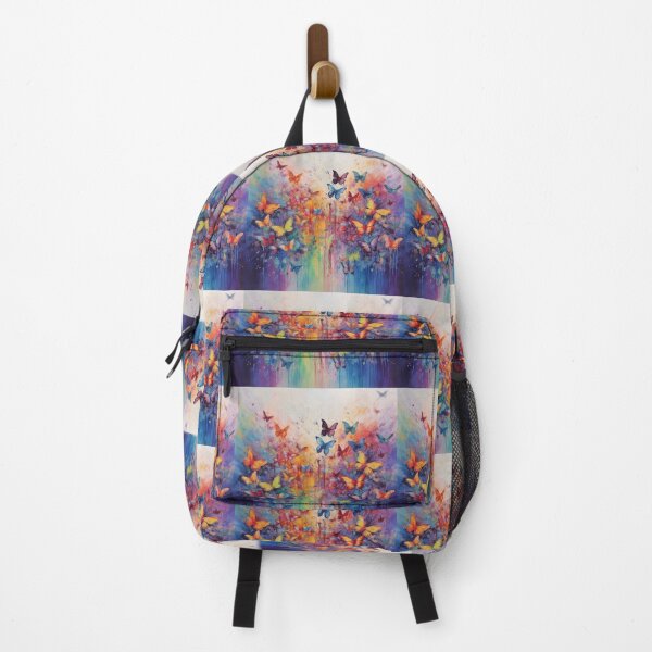 Item preview, Rainbow butterflies with colorful rainbow boho colors designed and sold by Earth Nature Creations.
