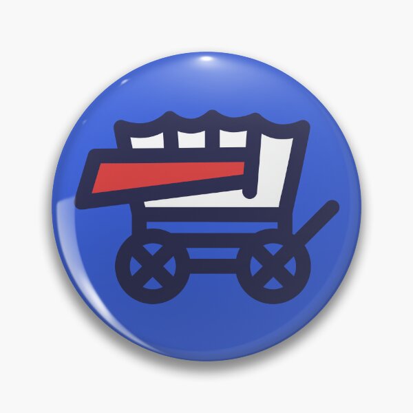 Item preview, Buffalo Circle the Wagons Pop Art Logo Cartoon designed and sold by Southtowns Carl.