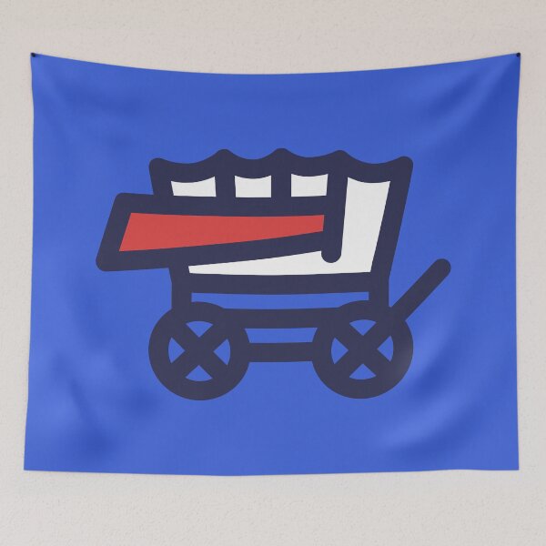Item preview, Buffalo Circle the Wagons Pop Art Logo Cartoon designed and sold by Southtowns Carl.