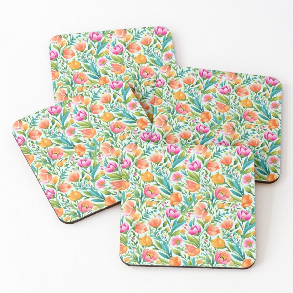 Item preview, Rainbow Garden: Colorful Spring Flower Print for Joyful Spaces designed and sold by nojdeux.
