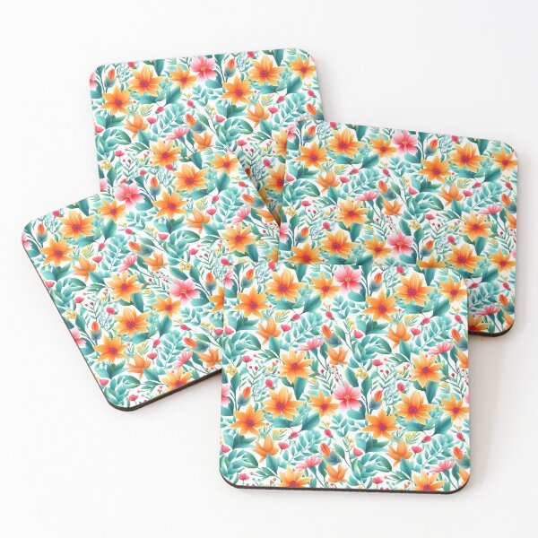 Item preview, Spring Mosaic: Kaleidoscope of Colors in a Flower Print designed and sold by nojdeux.