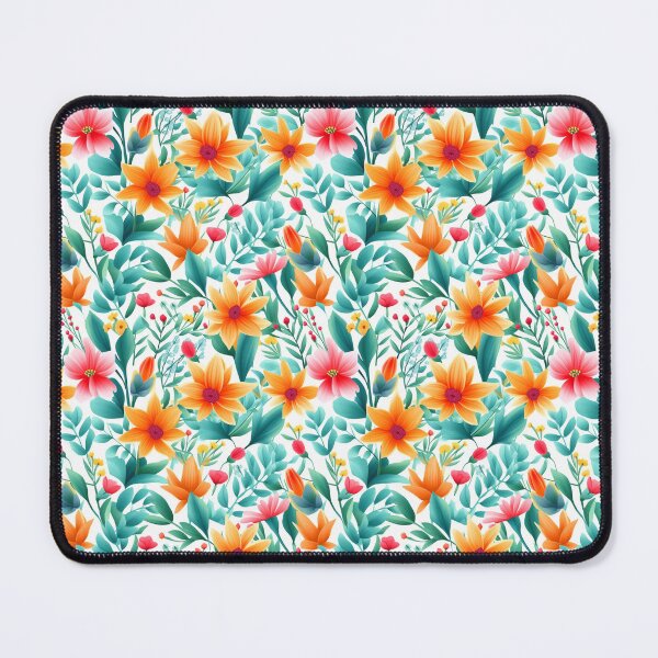 Item preview, Spring Mosaic: Kaleidoscope of Colors in a Flower Print designed and sold by nojdeux.
