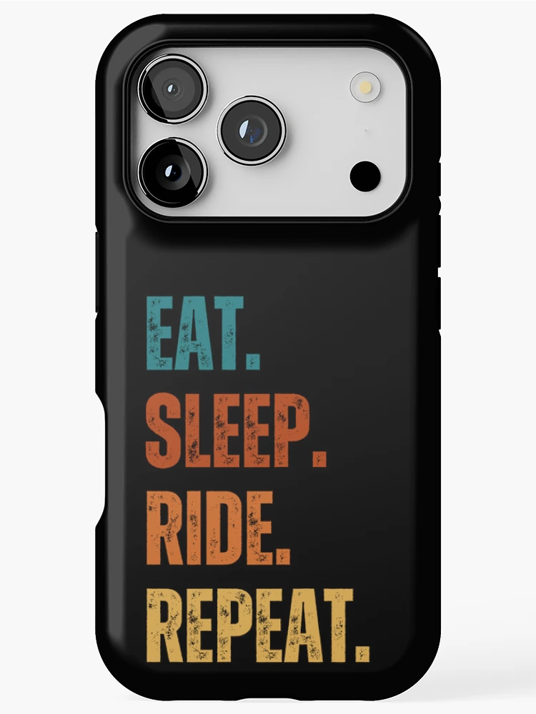 Thumbnail 1 of 4, iPhone Case, Eat, Sleep, Ride, Repeat designed and sold by Inkdentity.