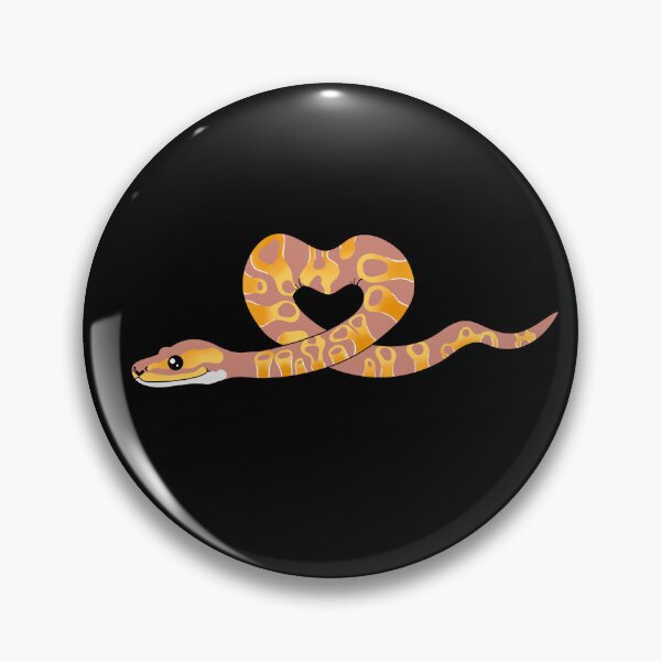 Item preview, Coral Glow Ball Python Heart designed and sold by eternallygifted.