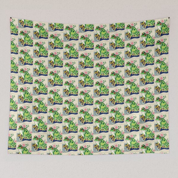 Item preview, frog with flowers designed and sold by EuropeanPrints.