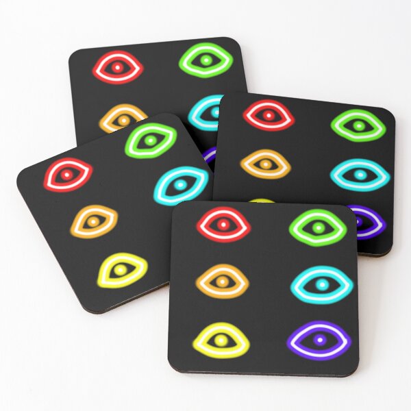 Item preview, Neon Eyes - Rainbow Version designed and sold by Boxer-n-co.