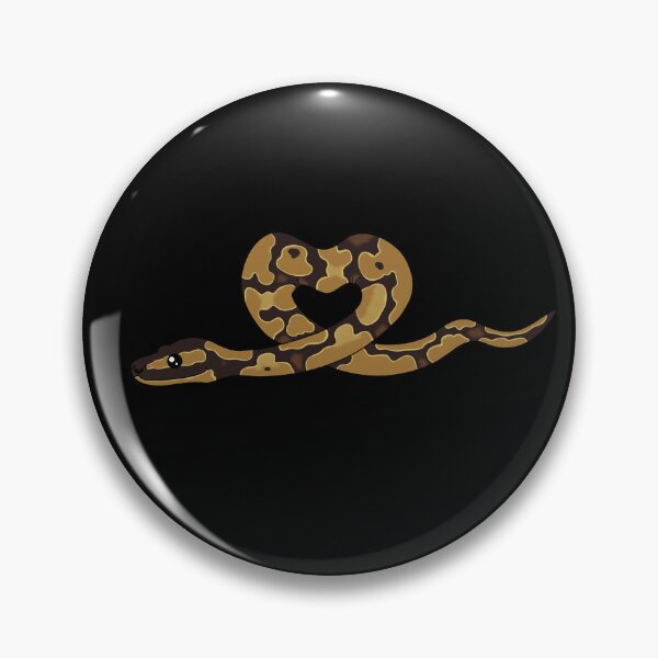 Item preview, Fire Ball Python Heart designed and sold by eternallygifted.