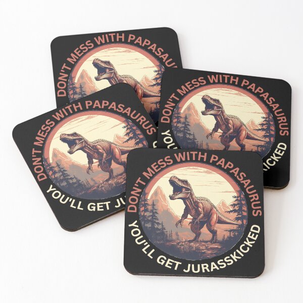 Item preview, Papasaurus Vintage Dad Father T-Rex Dinosaur Father's Day designed and sold by Slowerblue.
