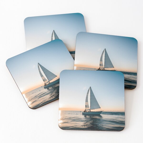 Item preview, Boat in the ocean portrait designed and sold by toonydesigns.