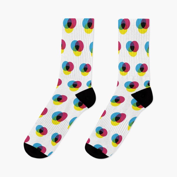 Item preview, CMYK Venn Diagram Polka Dots designed and sold by HectorCantres.