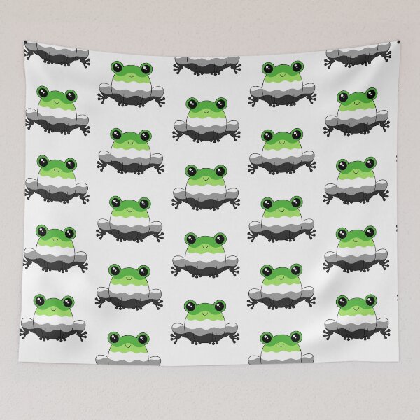 Item preview, Aromantic Pride Frog designed and sold by rainbow-milk.