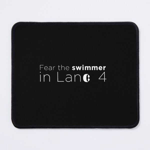 Item preview, Copy of Fear the swimmer in lane 4 white designed and sold by MattDutch.