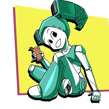 MLAATR - XJ-9 a.k.a. Jenny Smiling Sticker for Sale by mvelas17