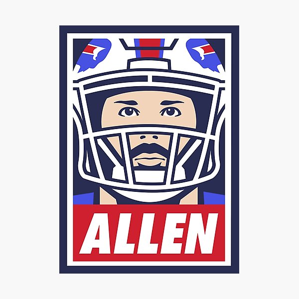 OBEY Style Buffalo Football Quarterback Pop Street Art Rétro Impression photo