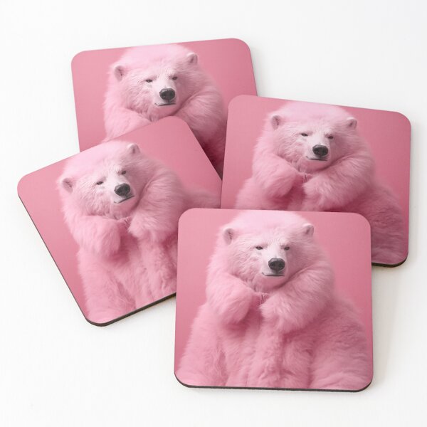 Item preview, Technicolor Wildlife - Pink Polar Bear designed and sold by experimentingAI.