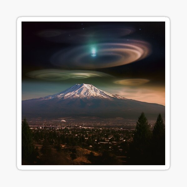 12 - Mount Shasta dimensional energy signatures Sticker