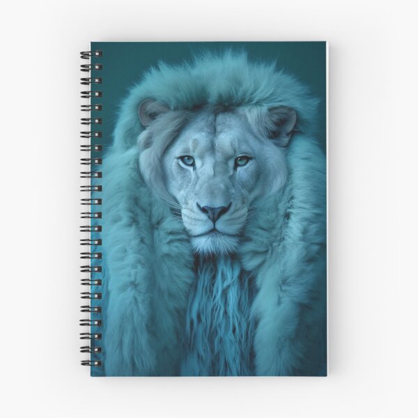 Item preview, Technicolor Wildlife - Turquoise Lion designed and sold by experimentingAI.