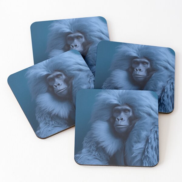 Item preview, Technicolor Wildlife - Blue Gorilla designed and sold by experimentingAI.