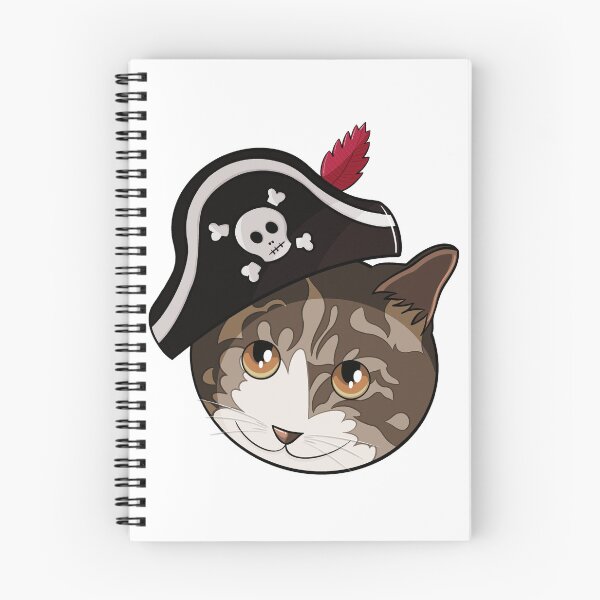 Item preview, Pirate Cat - Cats in Hats Sticker designed and sold by N9Livez.