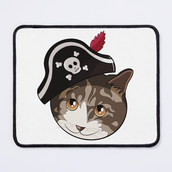 Item preview, Pirate Cat - Cats in Hats Sticker designed and sold by N9Livez.