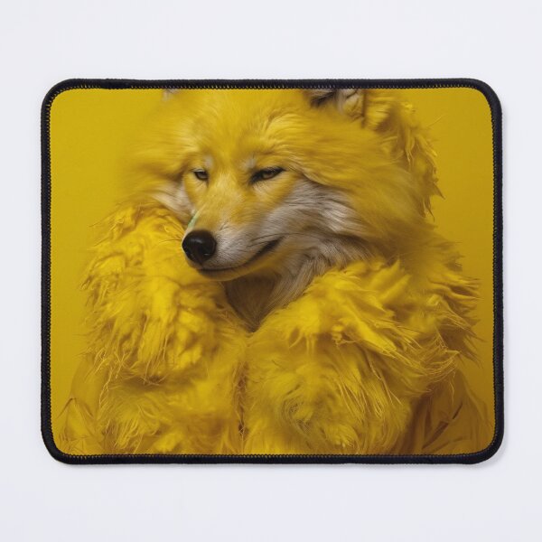 Item preview, Technicolor Wildlife - Yellow Fox designed and sold by experimentingAI.