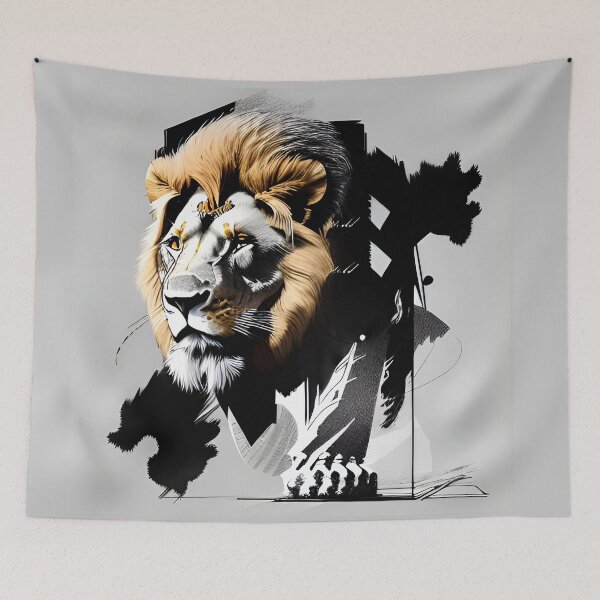 Item preview, Lion with big paws designed and sold by AICreatorin.