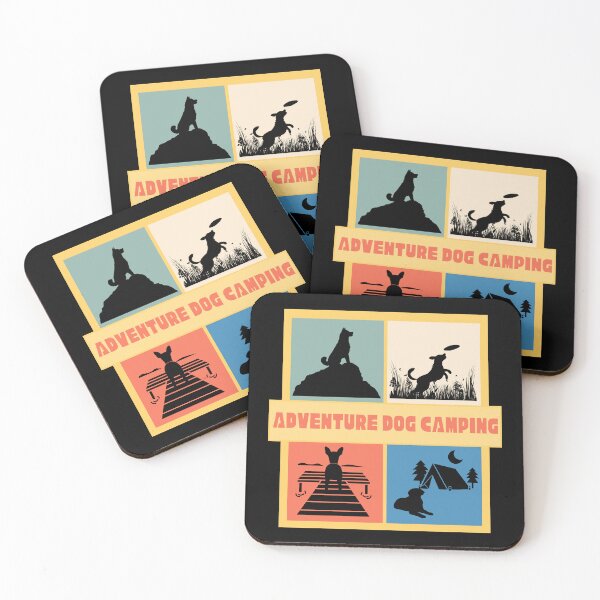 Item preview, Dog Silhouettes - Adventure Dog Camping designed and sold by Heartee.
