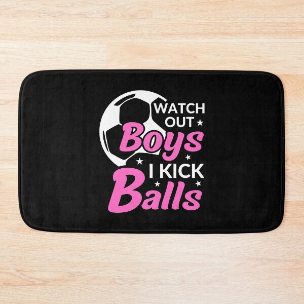 Item preview, Soccer girl / Female soccer player kicking girl / watch out boys I kick balls designed and sold by portrait4you.