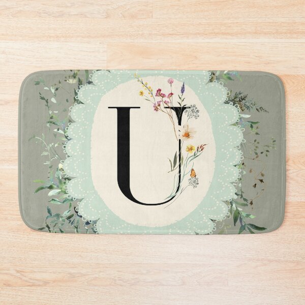 Item preview, Monogram Letter  With Wildflowers designed and sold by HugsAndPrints.