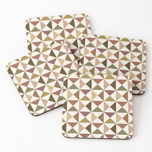 Item preview, Geometric Bow Tie Triangle Pattern (brown/olive green) designed and sold by Design Minds Boutique.