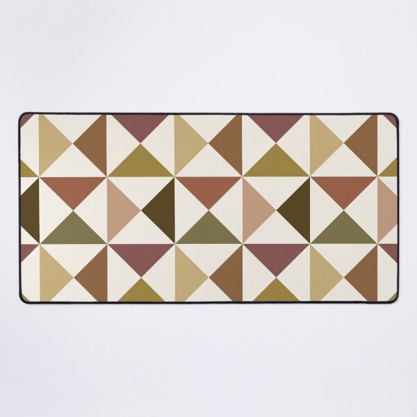Item preview, Geometric Bow Tie Triangle Pattern (brown/olive green) designed and sold by Design Minds Boutique.