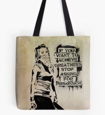 Banksy, greatness Tote Bag