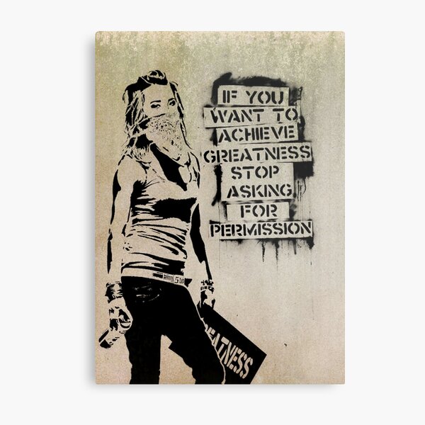 Banksy, greatness Metal Print