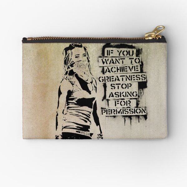 Banksy, greatness Zipper Pouch