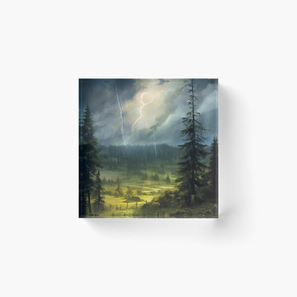 Item preview, Nature Wall Art - Lightning Strikes designed and sold by letsgetinspired.