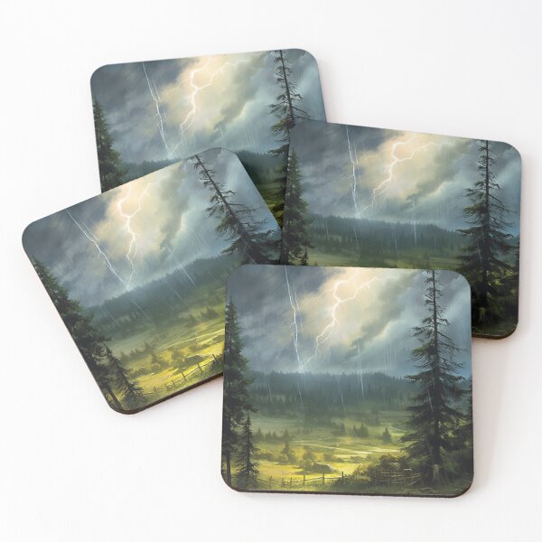 Item preview, Nature Wall Art - Lightning Strikes designed and sold by letsgetinspired.