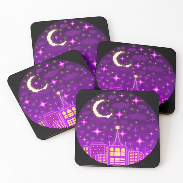 Item preview, City night sky pixel art designed and sold by AlleenasPixels.