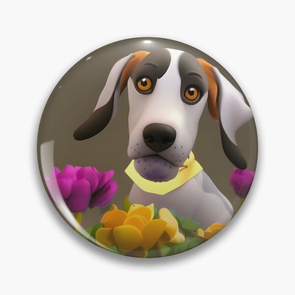 Item preview, Dogs and Flowers 20 designed and sold by Camila Hamdan.