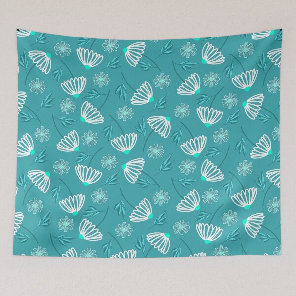 Item preview, Daisy Flower - Blue designed and sold by JaselviiStudio.