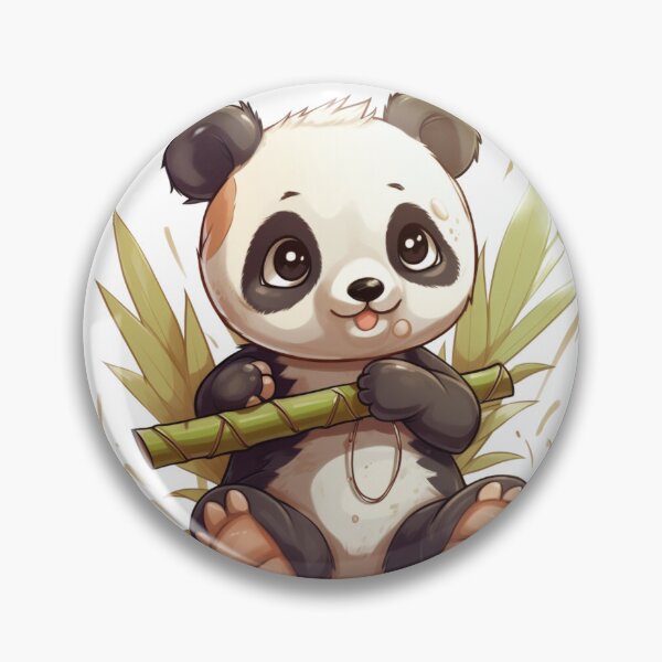 Item preview, bamboo panda naughty baby loving kawaii designed and sold by DigitalPixelize.