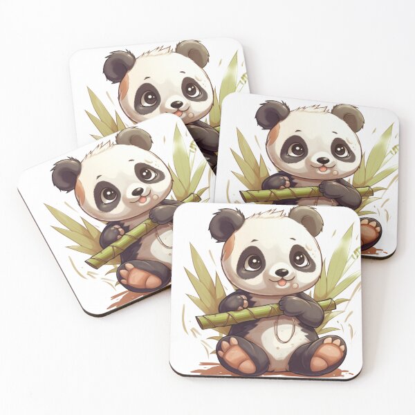 Item preview, bamboo panda naughty baby loving kawaii designed and sold by DigitalPixelize.