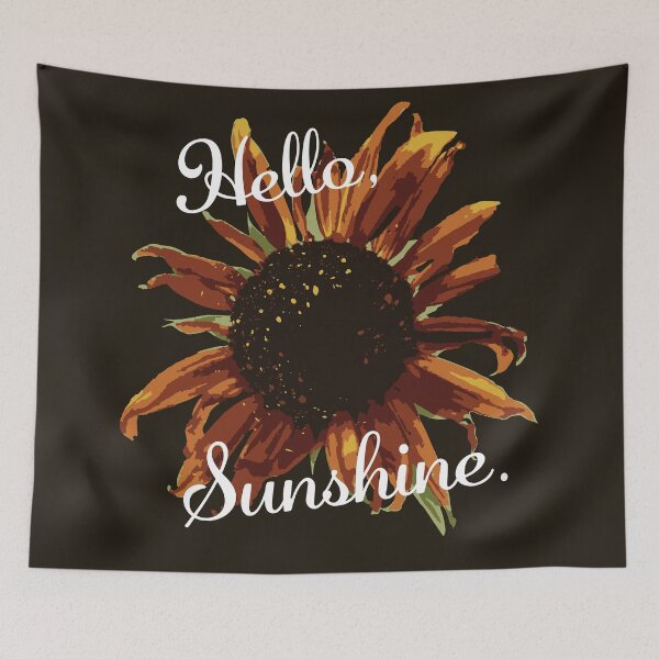 Item preview, Hello Sunshine Distressed Sunflower logo designed and sold by DesigninGeorgia.