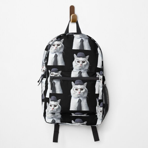 Item preview, Cute White Cat Dressed As A Dad Father's Day designed and sold by OliversCat.