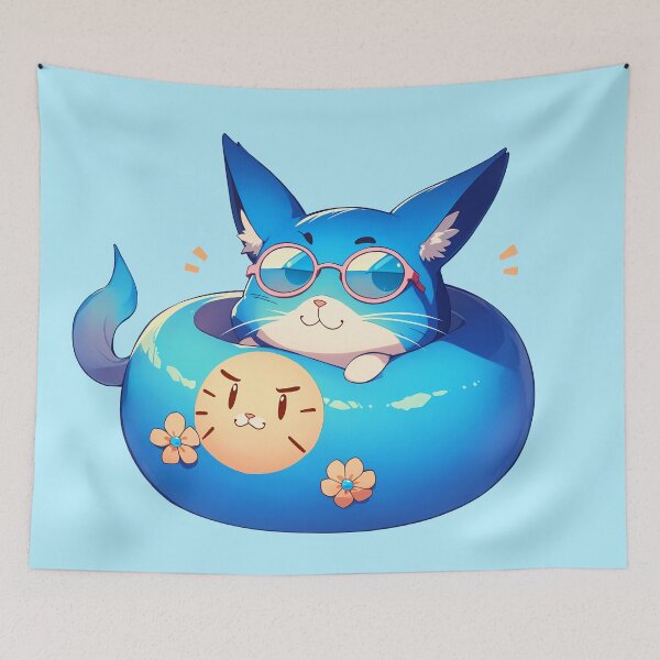 Item preview, Cat in Swimring designed and sold by AnimePuzzle.