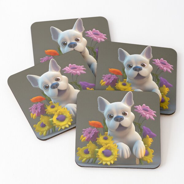 Item preview, Dogs and Flowers 22 designed and sold by Camila Hamdan.